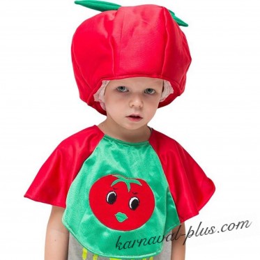 Карнавальный костюм Помидор (шапка, пелерина), на 5-7 лет